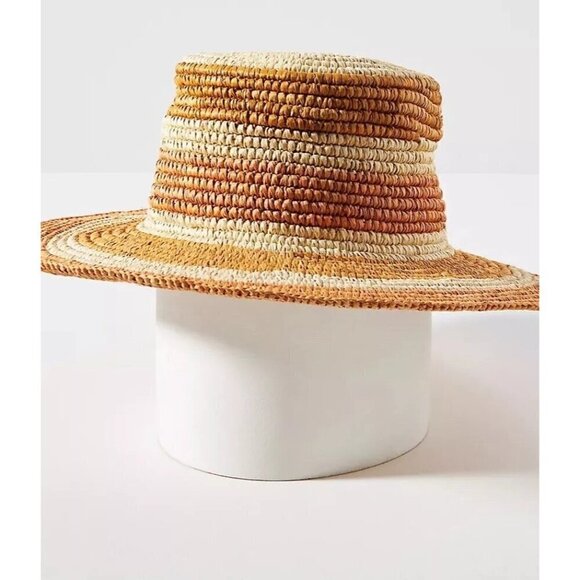 GREENPACHA Canarias Hat in Natural & Yellow Small New Womens Cowboy Western main image 7